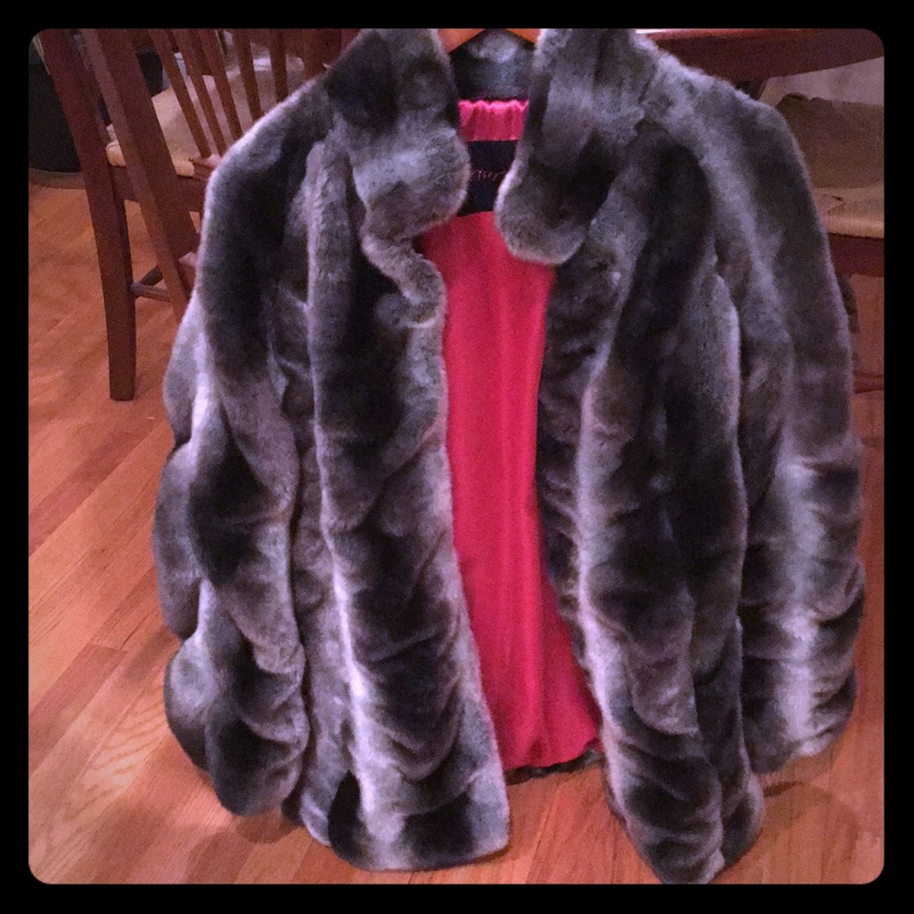 Betsey Johnson Faux Fur Coat